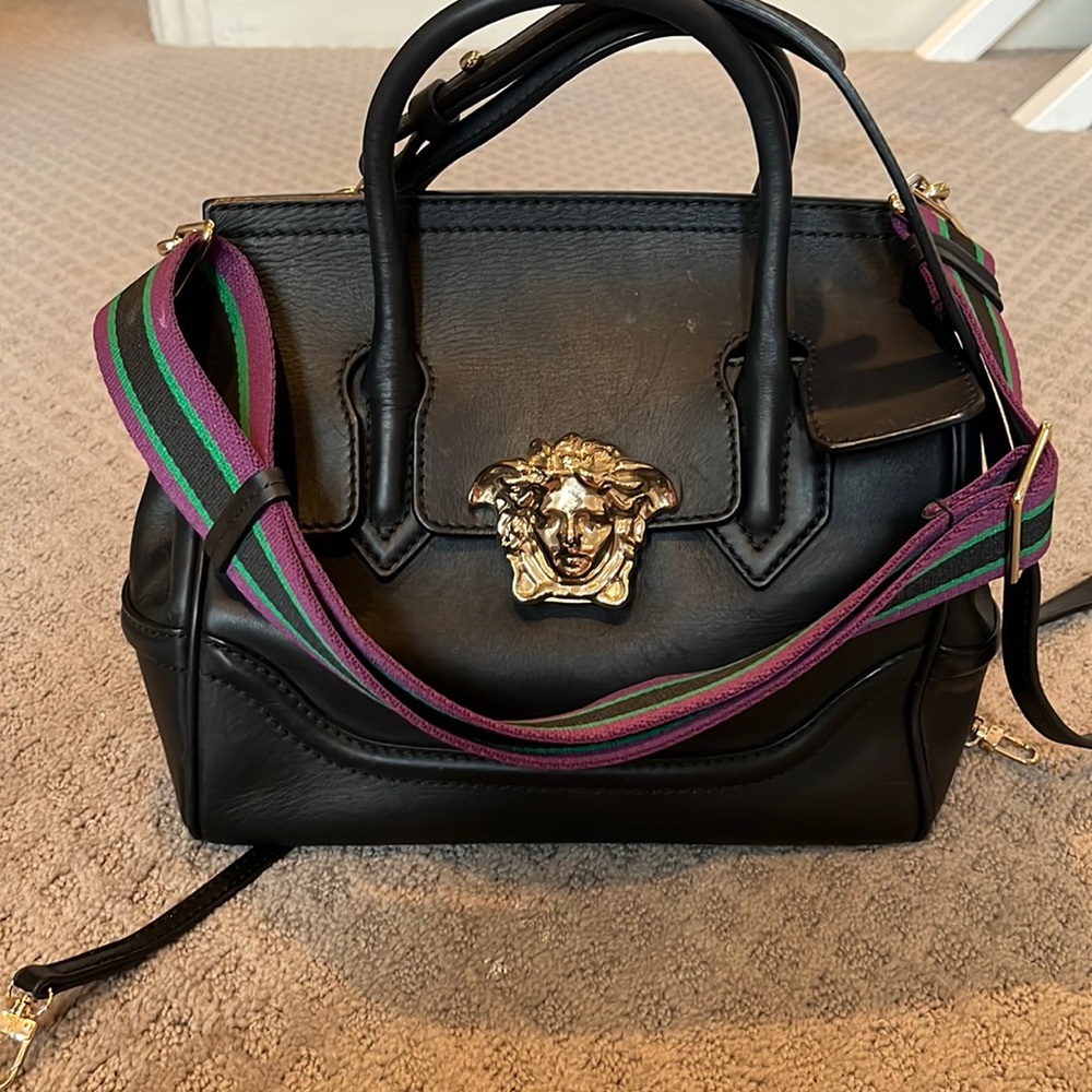 Versace Medusa top handle bag